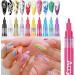 Pens Fine Tip - Graffiti Liner for Painting | 3D Painted Nail Drawing Set Quick Dry Beauty Manicure Tools Nanyaciv - Buy Online on GoSupps.com