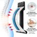 Moocoo Back Stretcher with Magnet - Lower Back Pain Relief Device | Multi-Level Back Massager for Herniated Disc, Sciatica, Scoliosis - Lumbar Support Spine Board (White) Blue-white - Buy Online on GoSupps.com