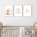 Meinbaby123 A4 Poster Set for Children's Room | Rainbow Murals & Sayings | Premium Wall Decor for Baby & Girls | 3 Decorative Posters (Hase) - Buy Online on GoSupps.com