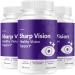 (3 Pack) Sharp Vision Capsules - Official SharpVision Eye Health Support Pills Natural Sharp Vision Advanced Supplement Vitamins for Overall Wellness & Support Health 180 Capsules for 3 Months