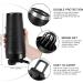 Rocky & Chao 900 ml Stainless Steel Protein Shaker | Black Sports Bottle for Protein Diet & Fitness Shakes - Buy Online on GoSupps.com