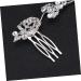 Ipetboom Bridal Wedding Hair Comb Hair Comb Floral Rhinestone Hair Pin Beautiful Bride Issue Card Rhinestone Headband Hair Comb - Buy Online on GoSupps.com