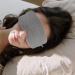 Silk Sleep Mask - Comfortable Eye Cover for Women & Men - Cotton Blindfold for Travel - Grey - Sleep Better Anywhere - Buy Online on GoSupps.com