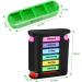 Collazoey 7-Day Pill Box Organizer | Travel Tablet Box for Medications & Vitamins | German Version | Colorful Design - Buy Online on GoSupps.com