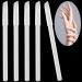 PAGOW 5-Piece White Nail Whitening Pencils Set with Cuticle Pusher - DIY French Manicure Supplies & Nail Art Decoration Tool - Buy Online on GoSupps.com