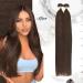 Moresoo Real Hair Extensions - Dark Brown #4 U Tip Keratin Bondings - 50g 40cm Remy Hair Extensions - Buy Online on GoSupps.com