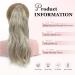 Fine Plus Clip in Ponytail Hair Extensions Blonde Ponytail Extension Wavy Wrap Around Hair Extensions Ponytail for Daily Part Mix Ash Blonde 35cm Mix Ash Blonde - Buy Online on GoSupps.com