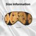 Silk Chocolate Cookie Print Sleep Eye Mask | Night Light Blocking Blindfold for Men & Women - Comfortable Sleep Solution - Buy Online on GoSupps.com