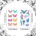 PAGOW Glitter Butterfly Temporary Tattoos - 20 Sheets, Self-adhesive and Waterproof Stickers for Kids, Women, Girls - Perfect for Birthday Parties and Goodie Bags (Style 4) - Buy Online on GoSupps.com