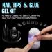 Tomicca Artificial Nails - 120 Pcs Ultra Short Coffin Gel Nail Tips with Glue Set | Professional Salon Quality 12 Sizes Available - Buy Online on GoSupps.com
