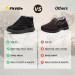 FitVille Diabetic Shoes for Women - Wide Width Slip-On Boots | Lightweight Adjustable Walking Shoes for Foot Pain Relief & Swollen Feet (Black 9 Wide - Buy Online on GoSupps.com