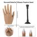 HSJL Silicone Hand for Acrylic Nails - Practice Hand with 500Pcs Nail Tips - Flexible & Bendable Fake Nail Mannequin - Best Left Hand for Acrylic Nails - Buy Online on GoSupps.com