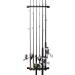 Rush Creek Creations All Weather Fishing Rod Storage Rack - 6 Rod Capacity, Wall/Ceiling/Garage Mount, ABS Plastic - Buy Online on GoSupps.com