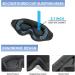 3D Eyelash Protector Eye Mask for Sleeping - Adjustable Sleep Mask for Women and Men - Super Soft Eye Cover for Meditation, Yoga, Travel - Black - Buy Online on GoSupps.com