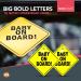 2pk Bright Yellow Baby On Board Sign for Car | Child on Board Car Sign | Powerful Suction Cups | Glass Surface Attachment - Buy Online on GoSupps.com