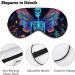 Sleep Eye Masks Blacklight Skull Butterfly Sleep Eye Mask & Blindfold with Elastic Strap/Headband for Women Men Sleep Travel Nap - Buy Online on GoSupps.com