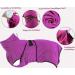 OWBB Extra Absorbent Dog Bath Towel & Cat Fast Drying Bathrobe - XL Purple Pet Coat with Adjustable Carriers for Dogs and Cats - Buy Online on GoSupps.com