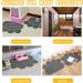 INFURIDER Cat Litter Mat Cute Paw Shape Pet Feeding Mat 15 x12 Cat Food Water Bowl Placemat Anti-Slip Puppy Cat Eating Dish Pad for Pet Accessories(2 Pack) - Buy Online on GoSupps.com