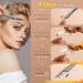 Asenum Eyebrow Razor & 20 Razor Blades - Metal Face Hair Remover for Women (Matt Silver) - Ideal for Eyebrows & Peach Fuzz - Buy Online on GoSupps.com