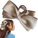 Bow Clips for Women Satin Hairclips | Nonslip Claw Clip Big Bow Hair Barrette Hair Dress Up Accessories for Birthday Show Champagne - Buy Online on GoSupps.com