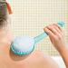 Buy Bodhi2000 Long Handle Massage Brush - Body Bath Shower Back Massager in Blue | Best Skin Cleaning Tool for All Skin Types - Buy Online on GoSupps.com