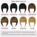Ruwiss Clip-In Ponytail & Bangs - 100% Remy Real Hair Extensions for Women | Light Brown Thick Fringe | Daily Wear - Buy Online on GoSupps.com
