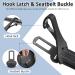 Adjustable Dog Seat Belt for Car Safety | Universal Fit Dog Harness - Black - Buy Online on GoSupps.com