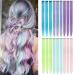 FENTISAR 18 Pack Colored Party Highlights Clip in Hair Extensions for Girls 22 inches Multi-colors Straight Hair Synthetic Hairpieces In The Party(6colored) 18Pcs-Sky Blue&Ice Blue&Light Purple&Light Green&Mint Blue& Lig...