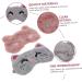 FOMIYES 4 Pcs Adjustable Satin Sleep Masks - Cute Animal Eye Blindfolds for Kids - Plush Bunny Design for Comfortable Sleep - Buy Online on GoSupps.com