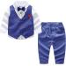 Nwada Boys 4pcs Gentleman Suit Set | Boys Wedding Outfit Blue 2-3 Years - Buy Online on GoSupps.com