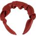 styleBREAKER Women's Hairband with Shimmering Braided Surface in Ruffled Look Hair Accessory 04027035 Colour:Rust Brown - Buy Online on GoSupps.com