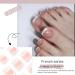 24Pieces Fake French Toe Nails Set Press On Short Square Kits Wearable False Nails Fashion Feet Tips Art False Nails Toe Nails Flat Shape Wearable Nails - Buy Online on GoSupps.com