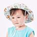LANGZHEN Giraffe XL Beach Sun Protection Hat for Baby Girls - Adjustable Wide Brim Toddler Kids Hat with Chin Strap - Summer Play Essential - Buy Online on GoSupps.com