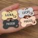Natiform Personalized Pet ID Tags | Brushed Stainless Steel Dog Tags | Customizable Engraved Text | Paw Shaped Collar Pendant | Rose Gold - Buy Online on GoSupps.com