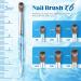 Kolinsky Acrylic Nail Brush Size 18 - White Swirl Blue Handle for Acrylic Application - Buy Online on GoSupps.com