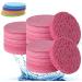 Turmeric Kojic Acid Pads Turmeric Exfoliating Pads Turmeric Kojic Acid Cleansing Pads Turmeric Cleansing Face Pads Facial Sponges for Cleansing and Exfoliating (50PC Pink) 50PC Pink