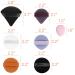 UFRITAN 16 Pieces Powder Puff Set - Soft Velour Makeup Tool for Loose Powder Foundation & Mineral Powder - Triangle & Round Shape with Ribbon Strap - Buy Online on GoSupps.com