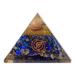 Lamare - Orgonite pyramid with lapis lazuli - energetic balance and protection - Elegance and purity - mentality and wisdom - divine power - 2.4 "(61 mm approx.) 2.4" (61 mm) Lapislazuli