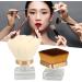 Makeup Foundation Brush Synthetic 2pcs Strong Grasping Power Transparent Base Loose Powder Foundation Brush for Home - Buy Online on GoSupps.com