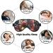 BREAUX Butterfly Kissing Flowers Print Double Sided Eye Mask | Blackout Sleep Mask for Women & Men | Comfortable All Night Rest - Buy Online on GoSupps.com