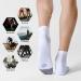 CS Celersport Men's Ankle Socks 6 Pack - White, Size 9-12 | Cushioned Athletic Running Socks - Buy Online on GoSupps.com