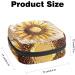 Anna Cowper Painted Sunflower Sanitary Napkin Storage Bag - Floral Period Pouch for Women and Teens - Buy Online on GoSupps.com