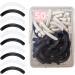 Eyelash Curler Refill Pads - Universal Silicone Replacement (50pcs) with Clear Box | Multicolor Rubber Black & White - Buy Online on GoSupps.com