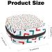 GIAPB Period Bag - Colorful Lines Cartoon Art Color2741 | Sanitary Napkin Storage & Travel Makeup Pouch - Buy Online on GoSupps.com