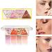 4 color baked blush palette cheek makeup shimmer facial blush natural glow lasting lightweight high light blush (03) - Buy Online on GoSupps.com