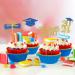 24 PCS 2024 Graduation Cupcake Topper Glitter Diploma Grad Cap Congrats Grad Class of 2024 Cupcake Picks for 2024 Graduation Theme Party Cake Decorations Supplies Blue Gold - Buy Online on GoSupps.com