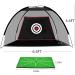 ASENVER Black Golf Practice Net Set - 6.6x4.4 FT with Hitting Mat & Target Cloth - Backyard Driving Range - Includes Carrying Bag - Buy Online on GoSupps.com