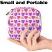 Women's Watercolor Purple Pink Love Hearts Menstrual Storage Bags - Stylish Zip Pocket Tampon Tied Bags - Buy Online on GoSupps.com