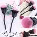 AKOAK Rose Makeup Brush - Soft Blush & Nail Cleaning Brush for Daily Use - Long Handle Delicate Fiber Bristles Ideal for Girls - Buy Online on GoSupps.com