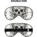 Shop Mexican Skull Print Unisex Sleeping Eye Mask | Soft Adjustable Black Face Mask for Comfortable Sleep - Buy Online on GoSupps.com